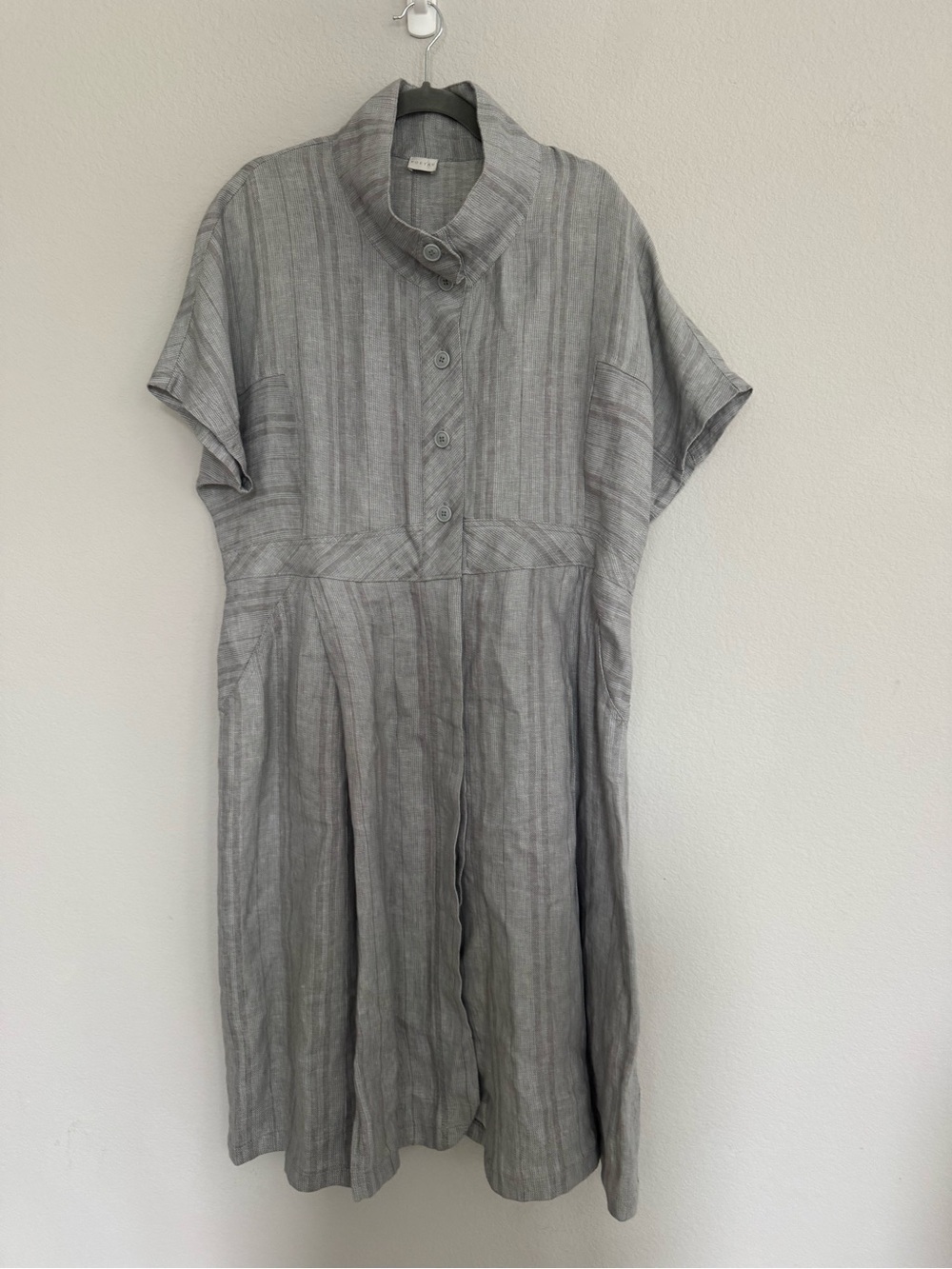 Poetry Linen Shirt Dress with Pockets 12